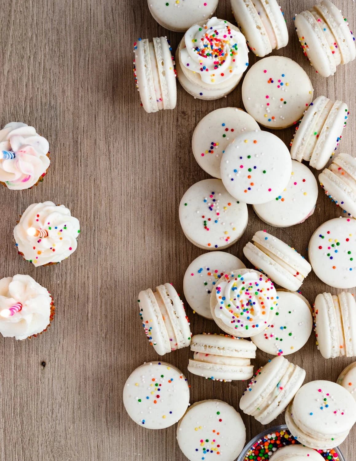 Birthday Cake Macarons