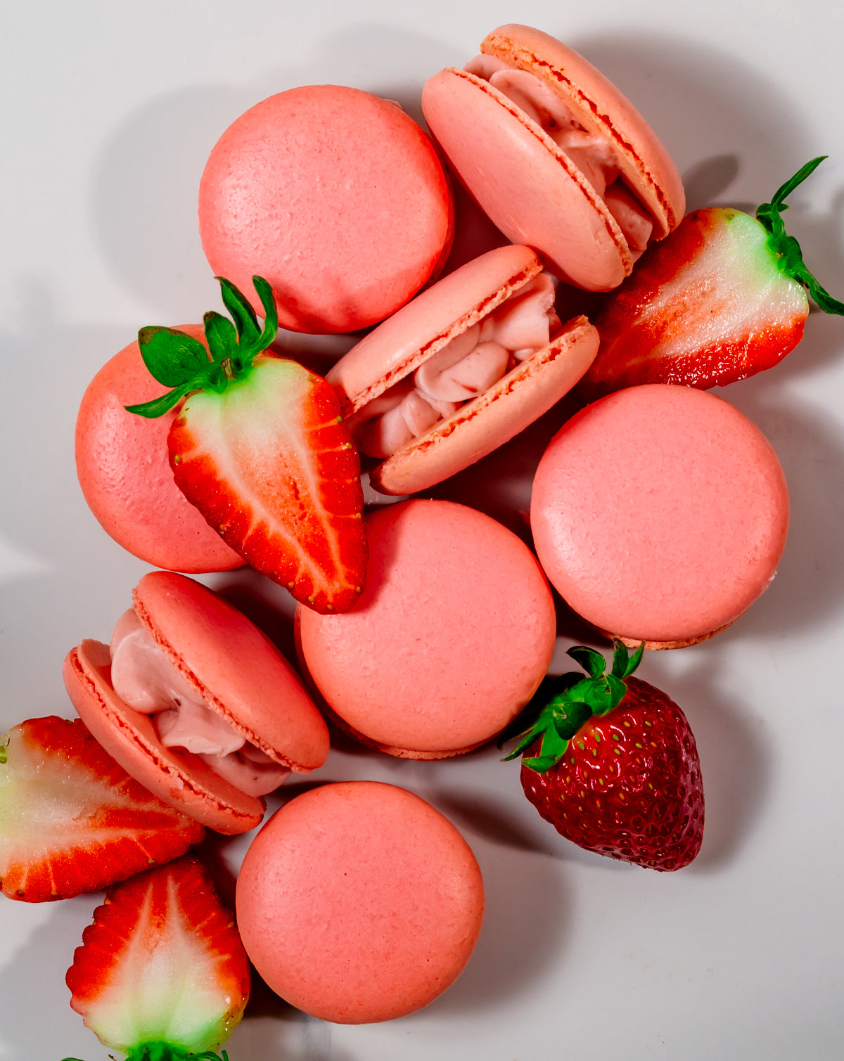 Strawberry Macarons