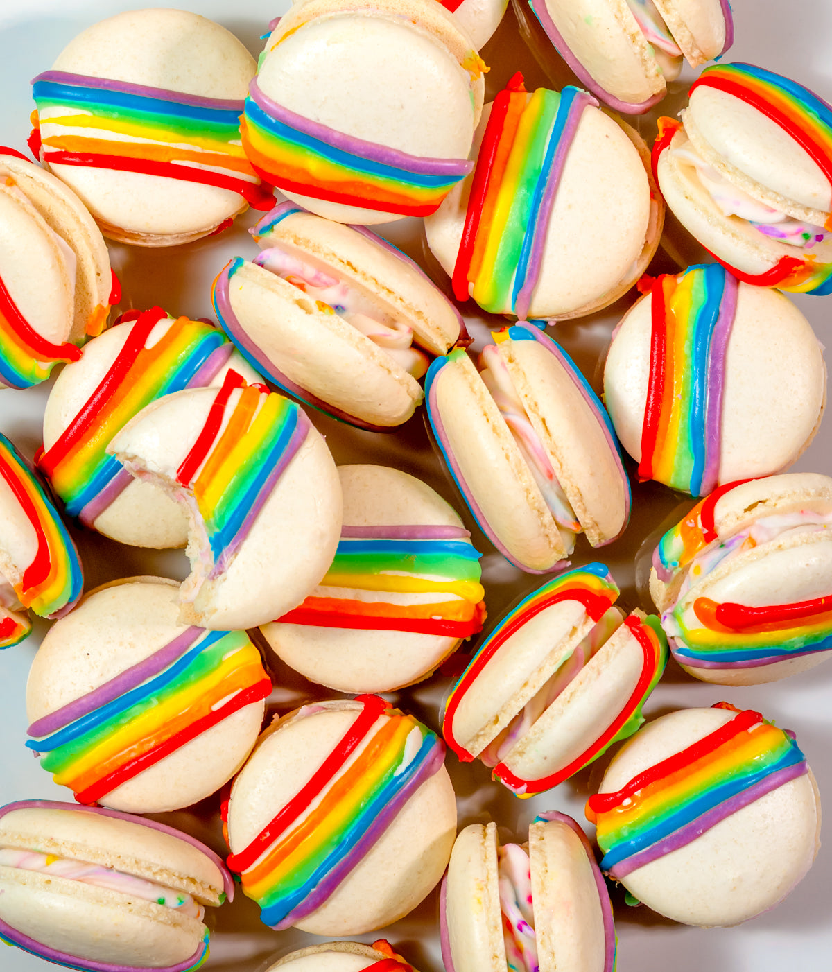 Rainbow Macarons