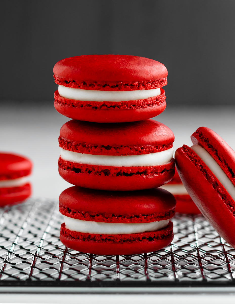 Red Velvet Macarons